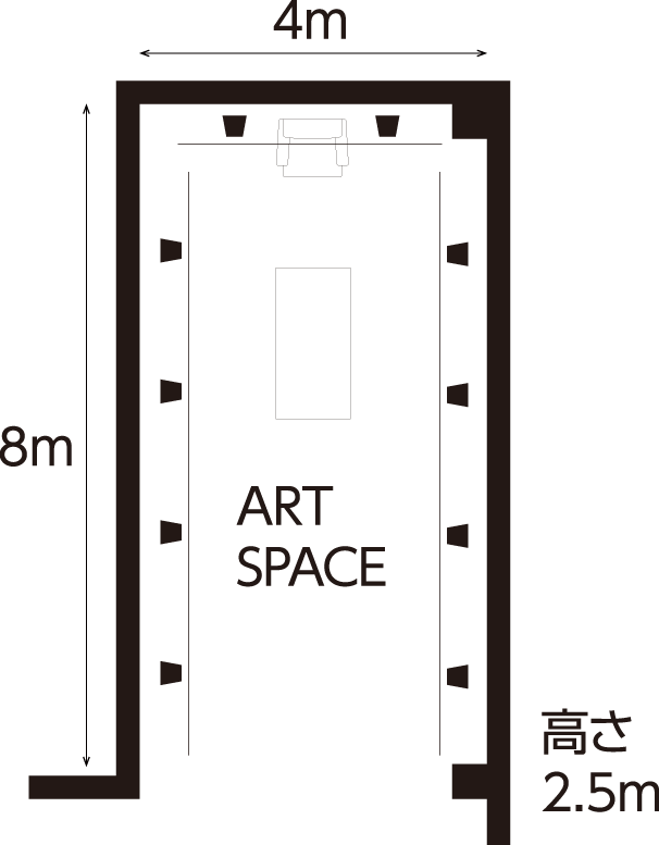 作品発表の空間を提供します。